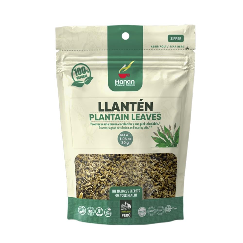 Hanan Plantain Leaf Tea loose leaves for a calming cup.