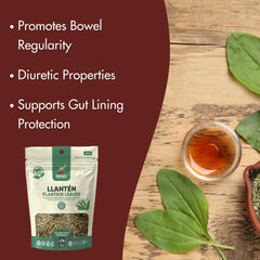 Hanan Plantain Leaf Tea airtight packaging preserves freshness.