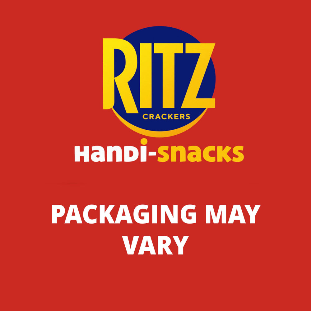 RITZ Handi-Snacks crackers close-up showing buttery texture and crunch.
