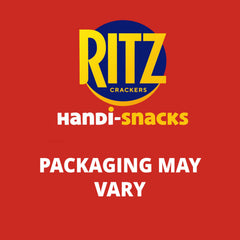 RITZ Handi-Snacks crackers close-up showing buttery texture and crunch.