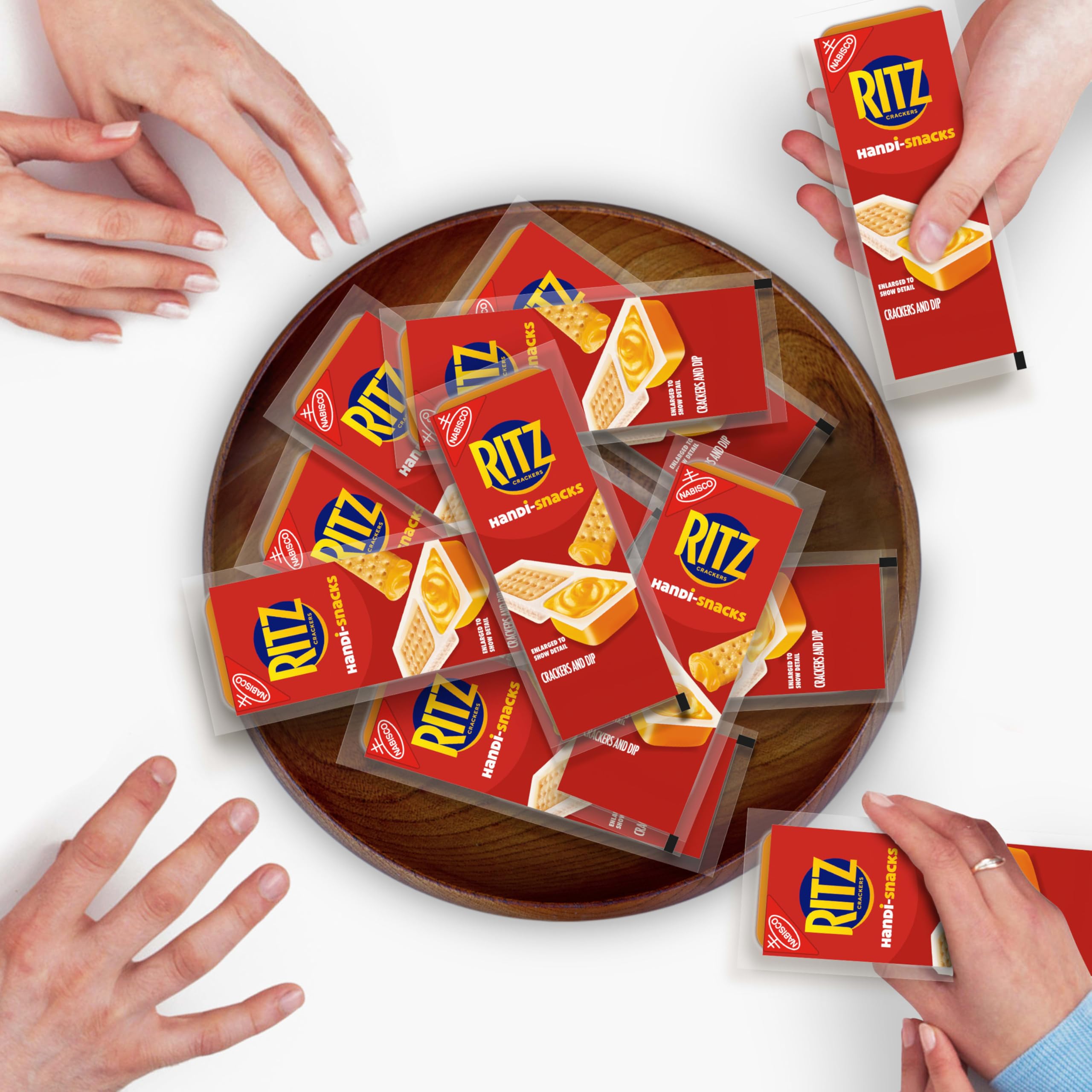 Handi-Snacks on pantry shelf, ready for grab-and-go moments.