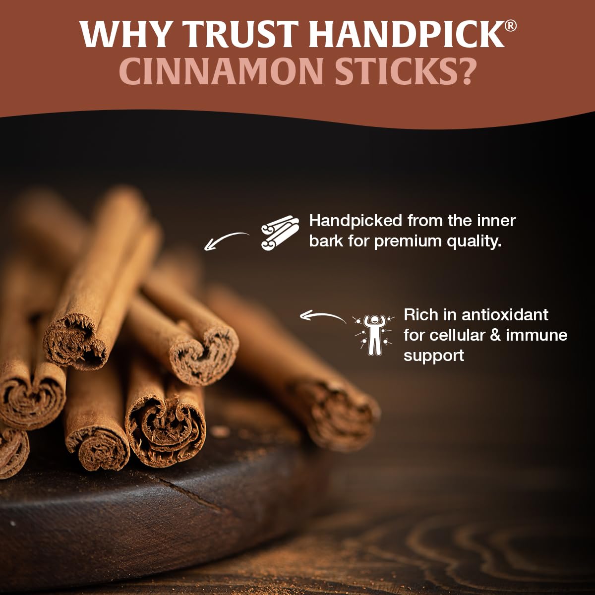 HANDPICK Cinnamon sticks enhances potpourri and home fragrance.