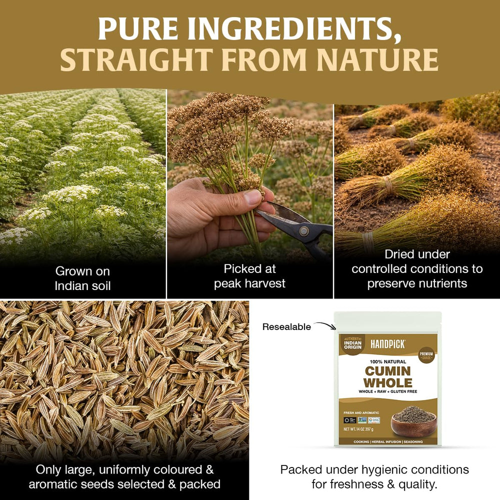 HANDPICK aroma when toasted releases a warm, inviting scent for rice and beans
