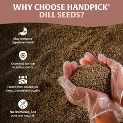 HANDPICK Dill Seeds non-GMO option for pure, gluten-free cooking.