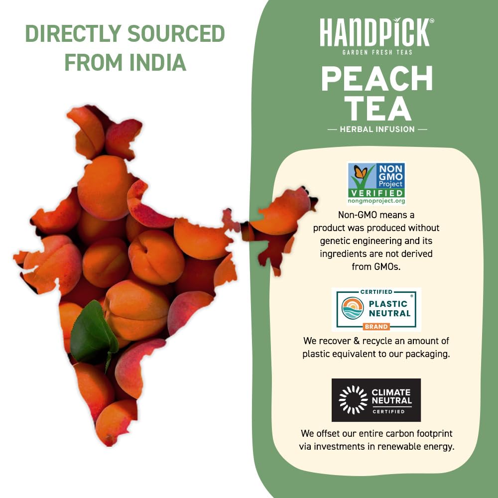 HANDPICK hot brew showcases earthy notes from peach and hibiscus infusion.