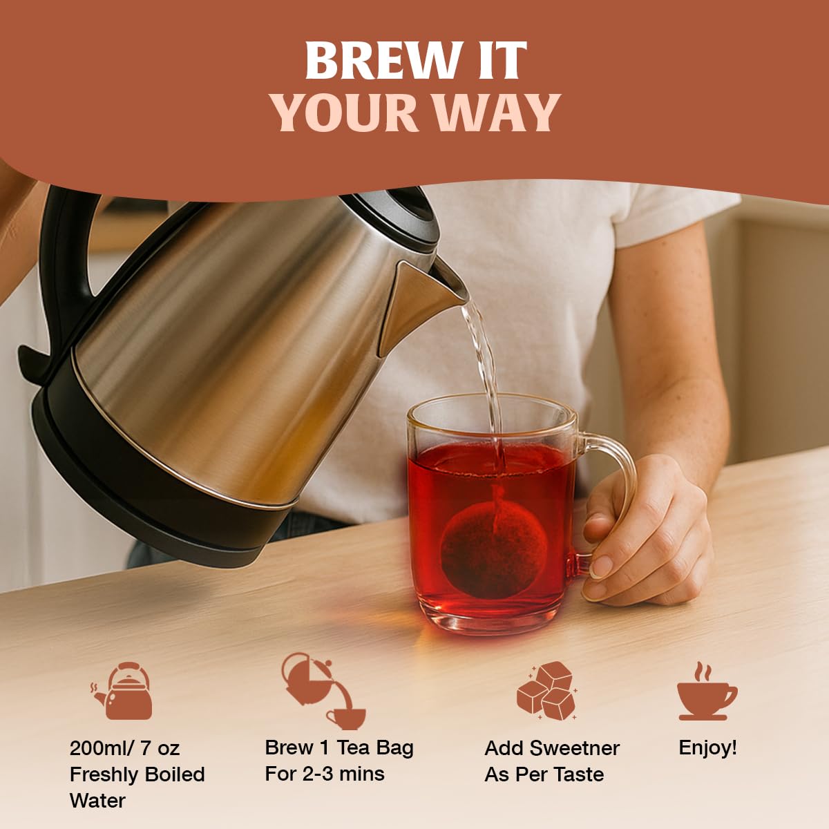 HANDPICK eco-conscious packaging supports sustainable daily tea rituals.