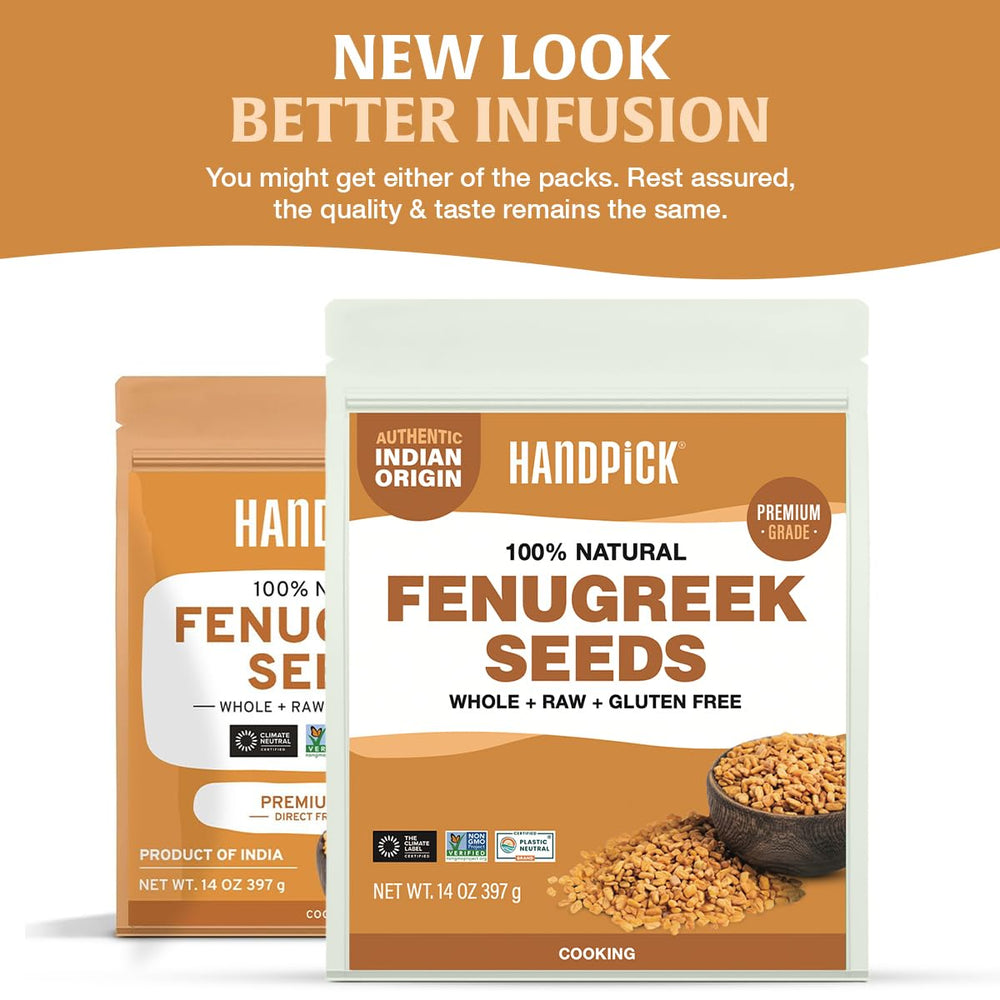 HANDPICK fenugreek seeds in a bowl ready to flavor curries and spice blends