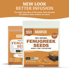 HANDPICK fenugreek seeds in a bowl ready to flavor curries and spice blends