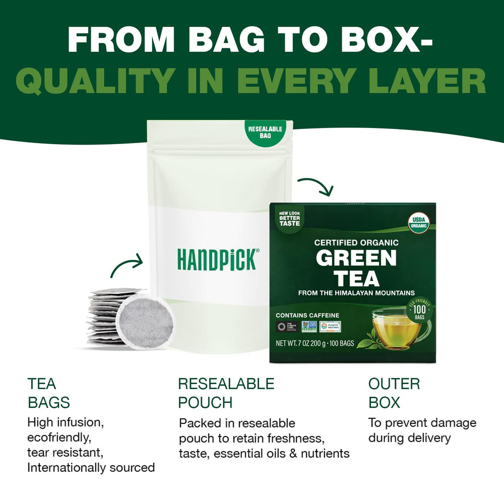 HANDPICK Packaging is dye-free and chemical-free for purity.