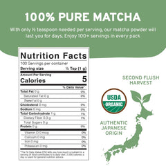 HANDPICK Matcha powder close-up showing vibrant green color for daily rituals.