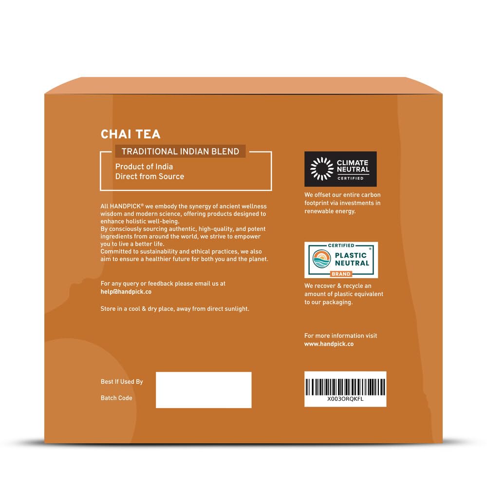 HANDPICK Masala Chai elevates daily rituals with bold spice notes.