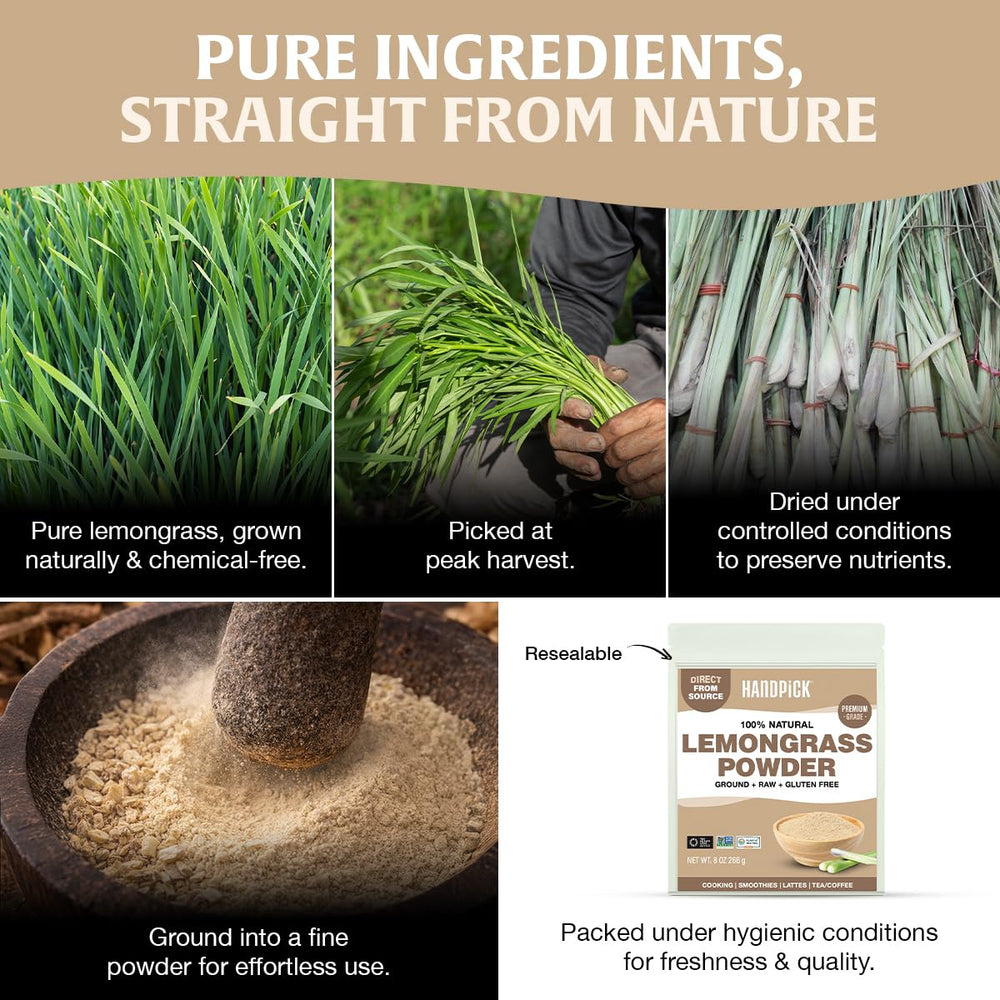 HANDPICK authentic lemongrass flavor supports vibrant cooking across recipes.