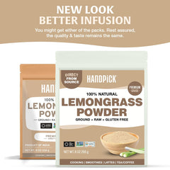 HANDPICK lemongrass powder adds citrus aroma to tea and beverages.