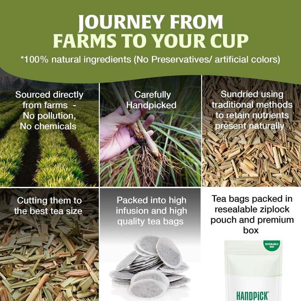 HANDPICK blend with ginger and lemon for bright aroma.