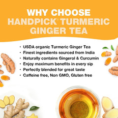 HANDPICK Non-GMO verified tea bags packaged for ethical sourcing