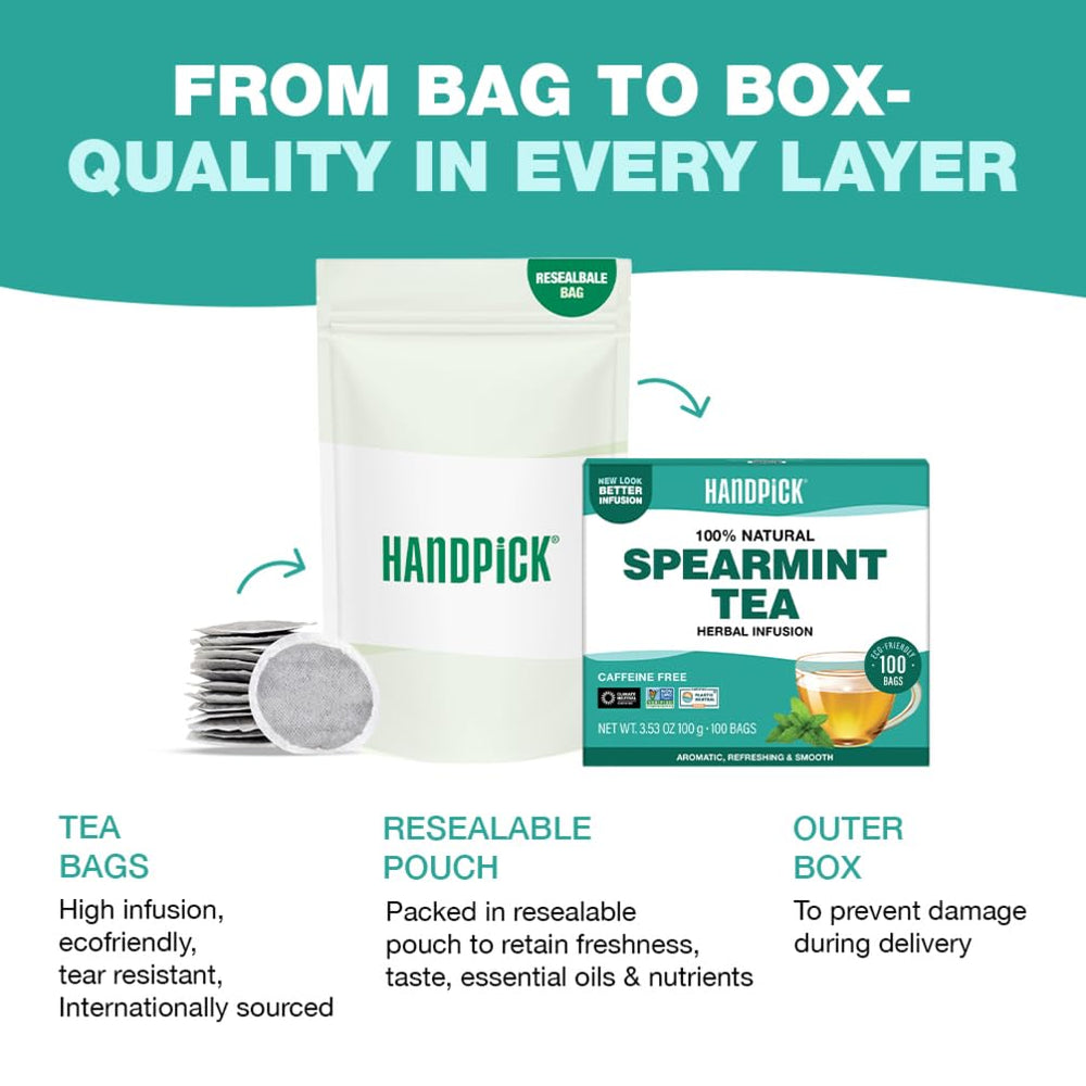 HANDPICK packaging emphasizes eco-conscious production and planet-friendly practices.