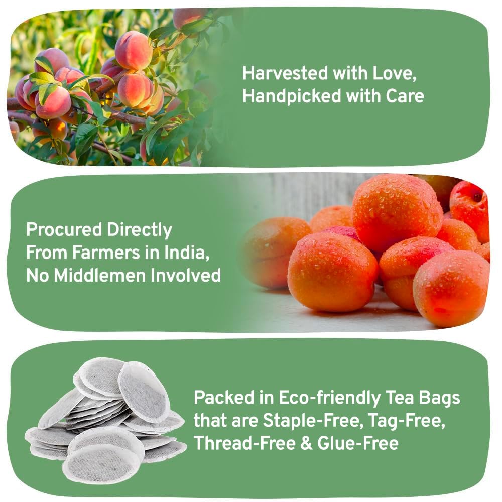 HANDPICK tea bags in round eco-friendly packaging reduce waste.
