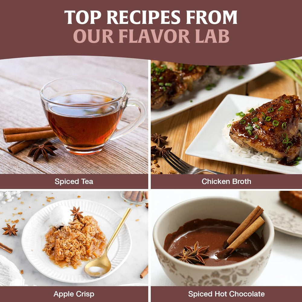 HANDPICK Star Anise infusion in a cup for flavorful brews.