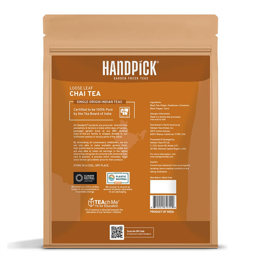 HANDPICK Steaming cup of rich masala chai ready to sip.