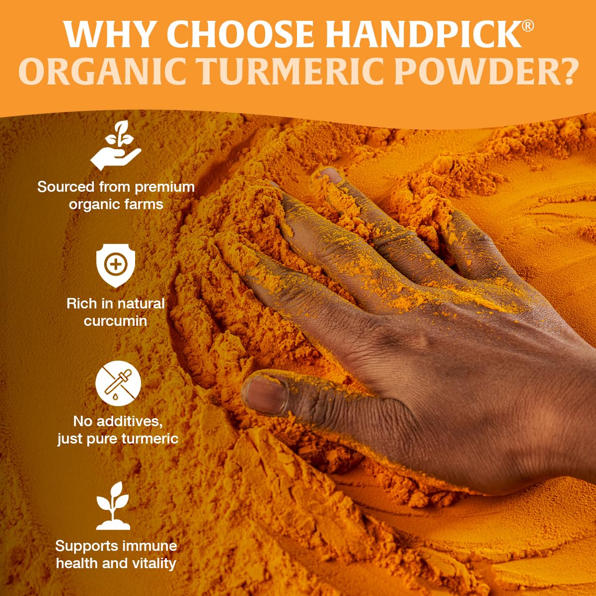 HANDPICK turmeric latte or smoothie adding flavor and curcumin.