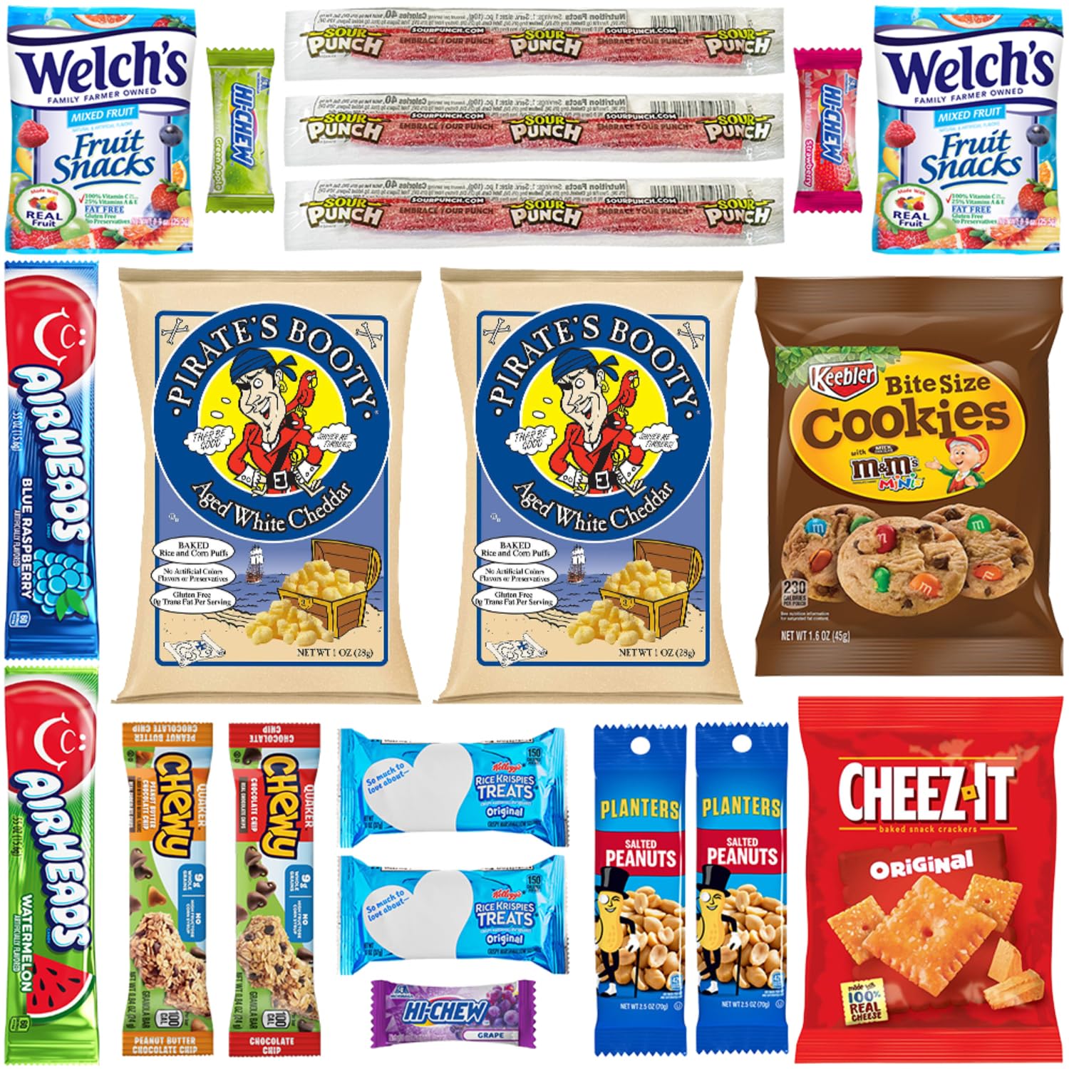 Hangry Kit Mega Care Pack college survival kit on campus emphasizes convenient shelf-stable snacking.