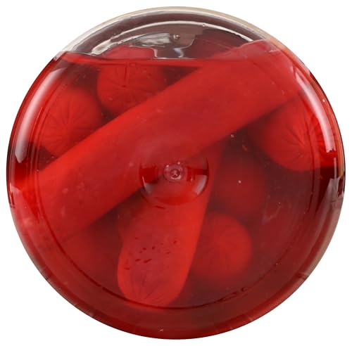 Hannah's Pickled Sausage jar highlighting spices, perfect for flavor boosts.