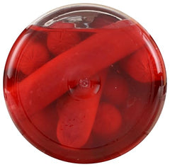 Hannah's Pickled Sausage jar highlighting spices, perfect for flavor boosts.
