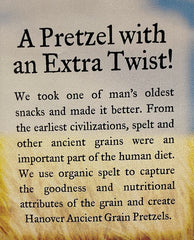 Low-fat, cholesterol-friendly pretzels with sea salt for mindful snacking.