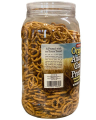 USDA Organic spelt pretzels with sea salt, made in the USA.