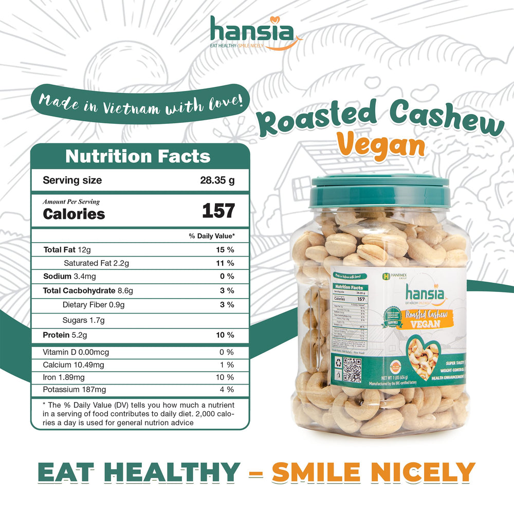 Hansia cashews in a bowl for on-the-go snacking