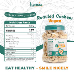 Hansia cashews in a bowl for on-the-go snacking