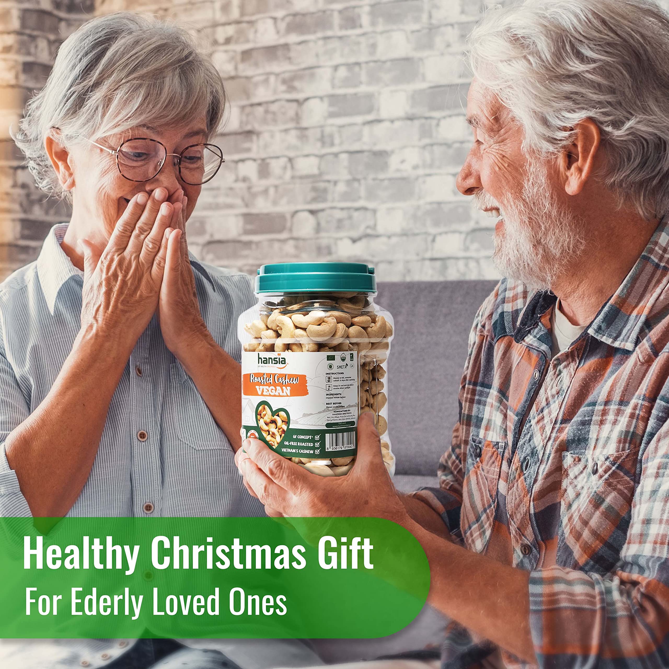 Hansia gift pack of roasted cashews for gifting
