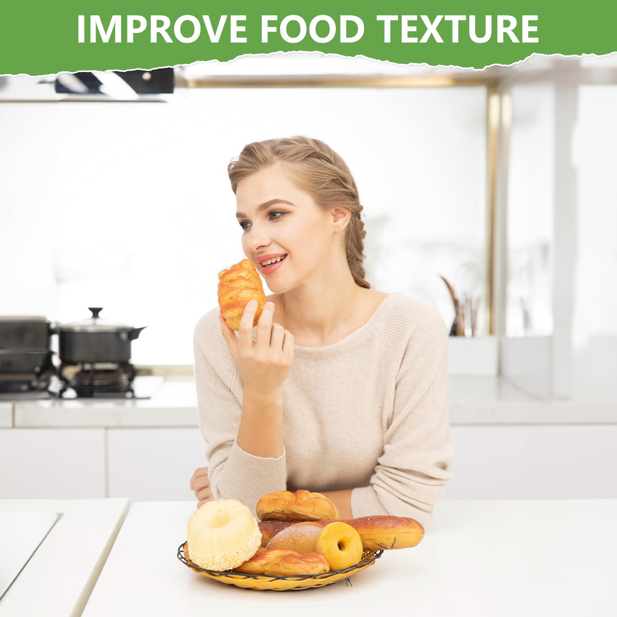 Hanzylrc food-grade baking soda label highlights purity and safety