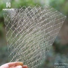 HAODONG Silver Gelatin Sheets dissolving in water for smooth, transparent gel
