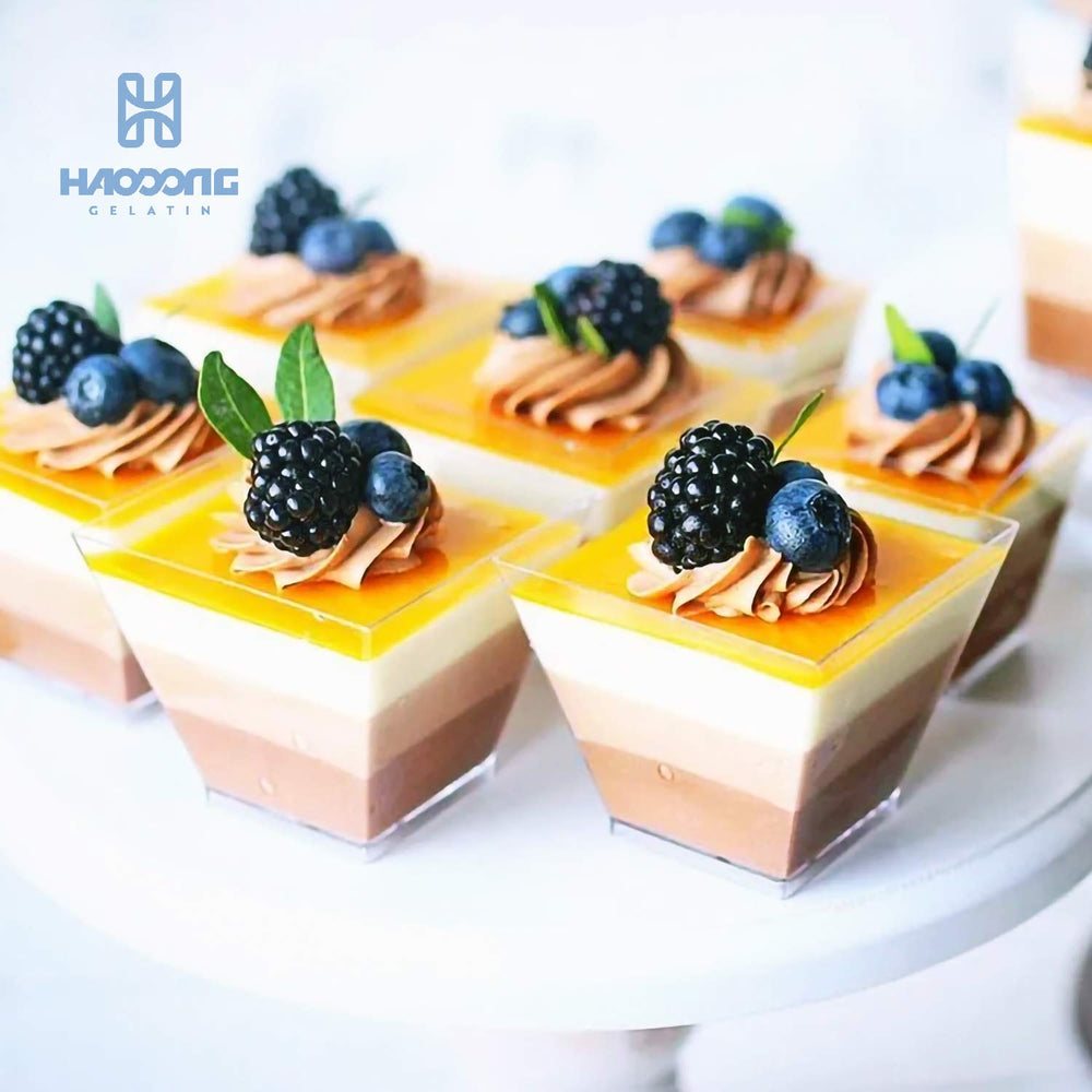 HAODONG Silver Gelatin Sheets packaging on kitchen shelf for professional use