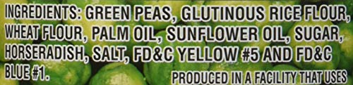 HAPI Wasabi Hot Green Peas crisp bite close-up emphasizes bold flavor for on-the-go enjoyment