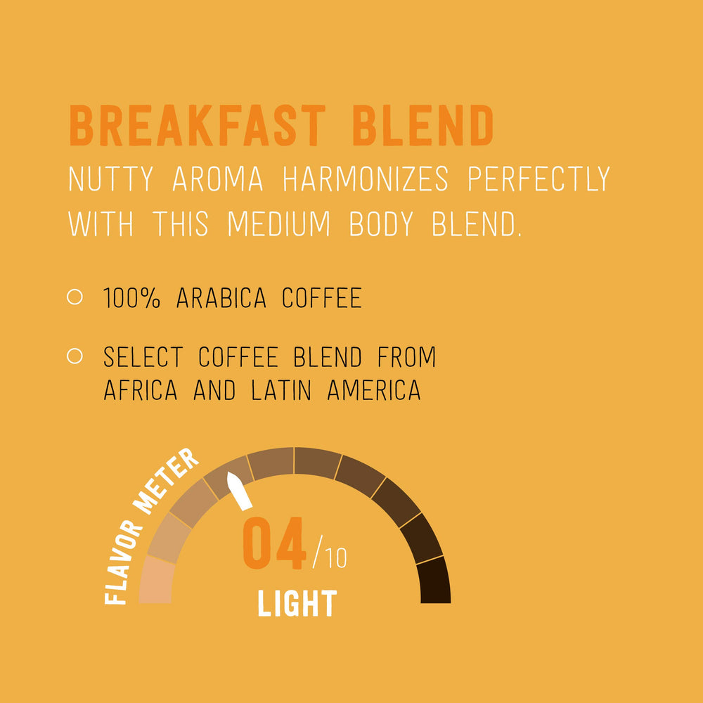 Happy Belly pods brew a cup in a Keurig machine for convenience.