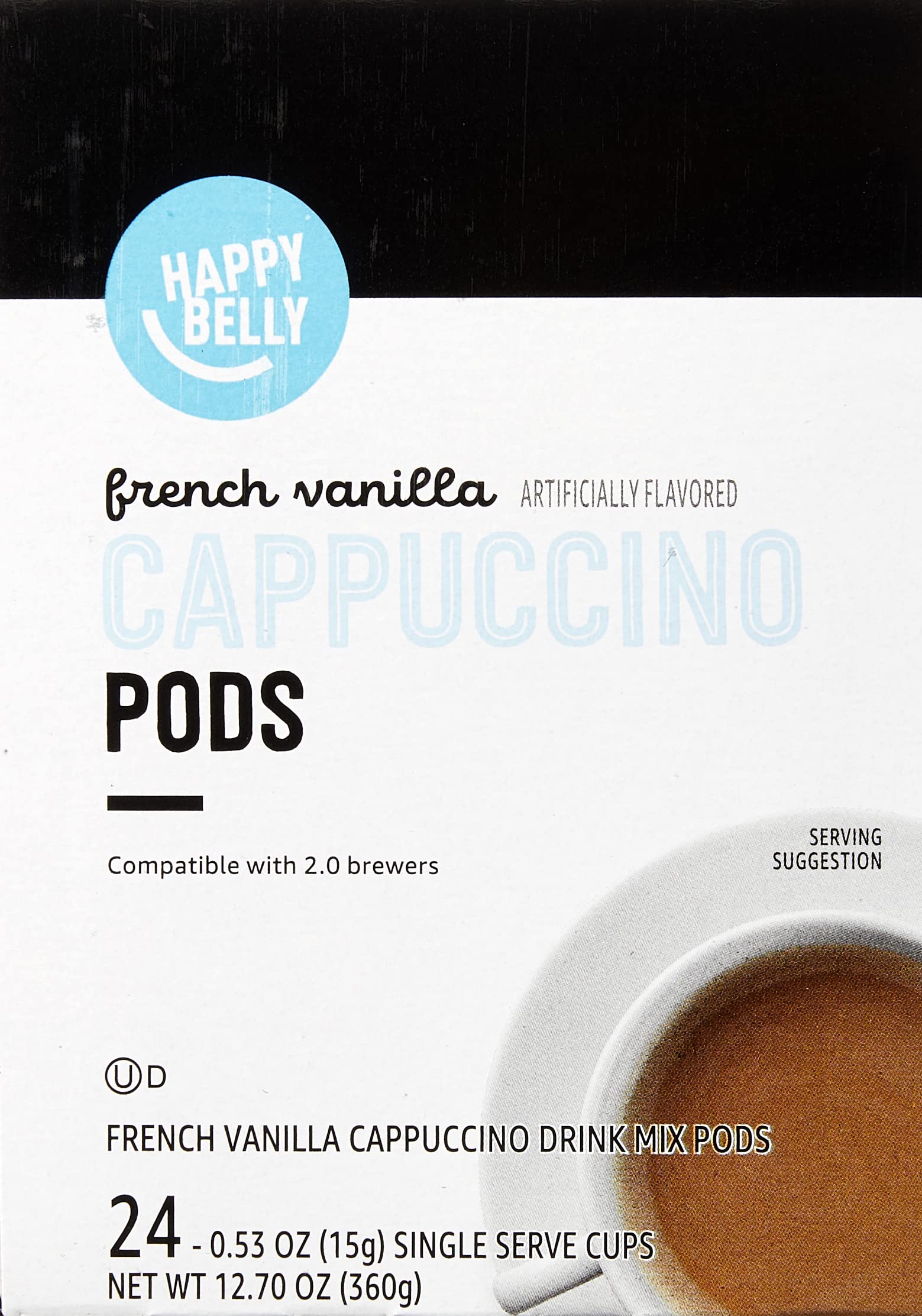 Happy Belly cappuccino pod before brewing