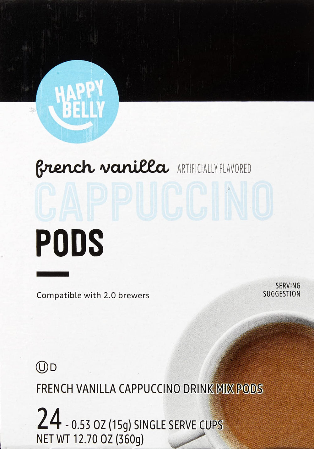 Happy Belly cappuccino pod before brewing
