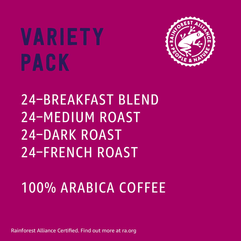 Happy Belly Dark Roast pods for bold, flavorful coffee.
