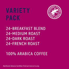 Happy Belly Dark Roast pods for bold, flavorful coffee.