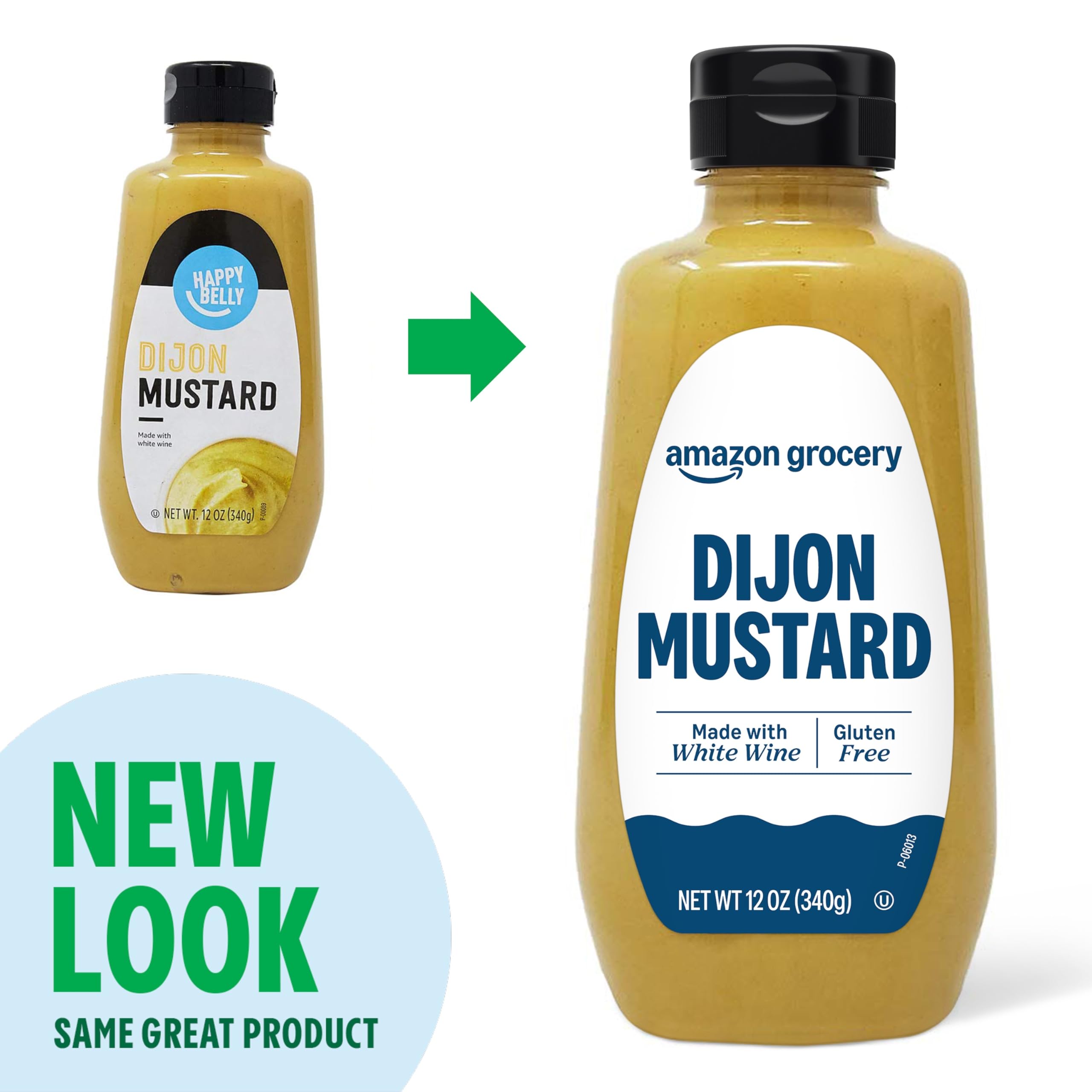 Happy Belly Dijon Mustard Kosher seal close-up signaling trusted product.
