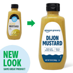 Happy Belly Dijon Mustard Kosher seal close-up signaling trusted product.