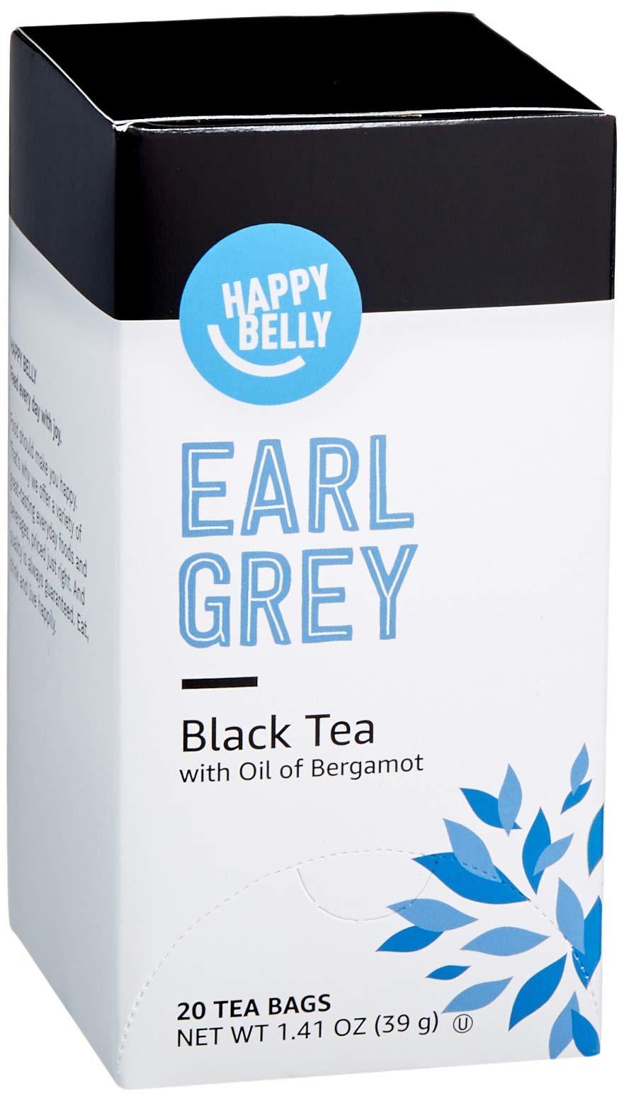 Happy Belly Earl Grey tea bags box front for everyday use