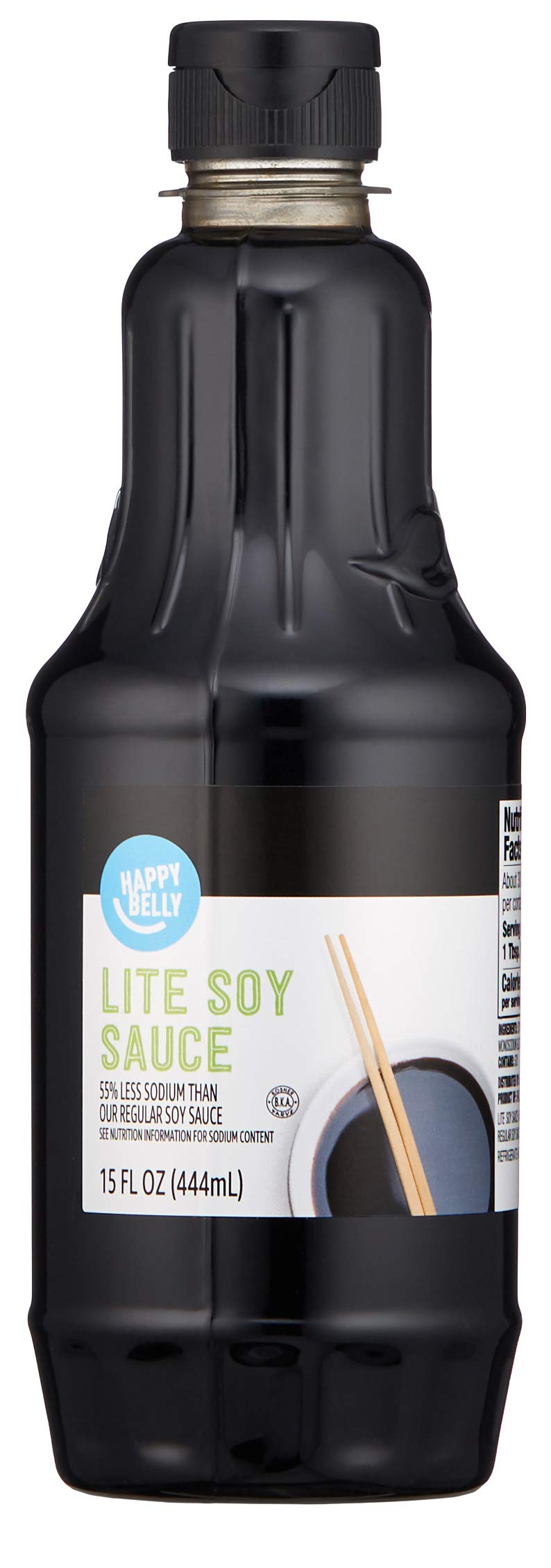 Happy Belly Low Sodium Soy Sauce bottle for everyday cooking