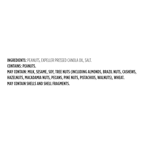 Happy Belly peanuts snack-time closeup shows roasted texture and sea salt
