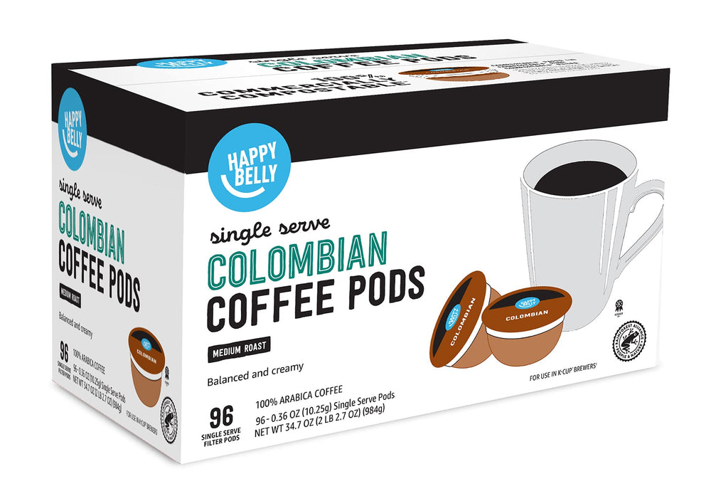 Happy Belly Rainforest Alliance certified packaging signals sustainable sourcing.