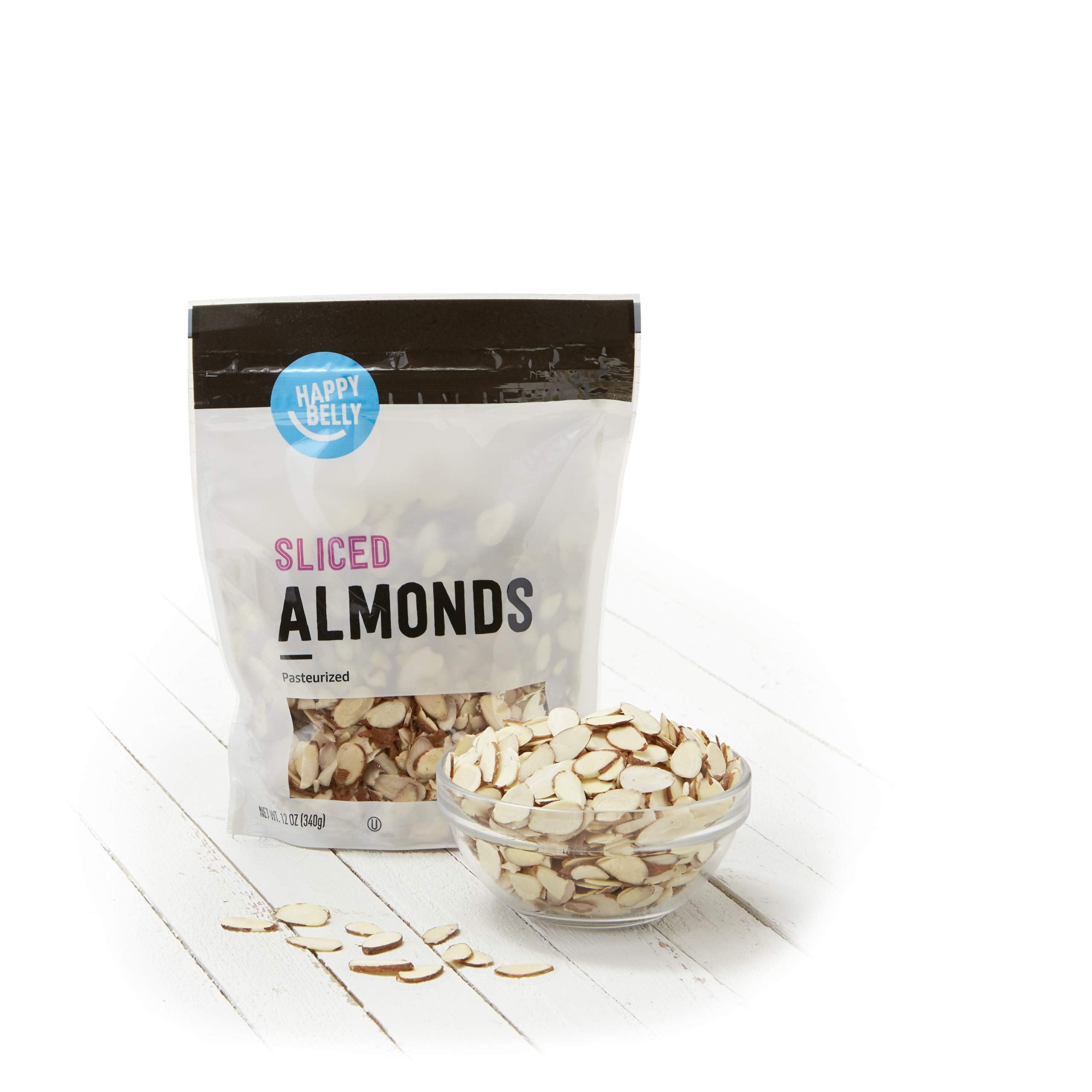 Happy Belly sliced almonds sprinkled on desserts for crunch