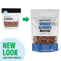 Happy Belly smoked almonds in a bowl ideal for sharing at home