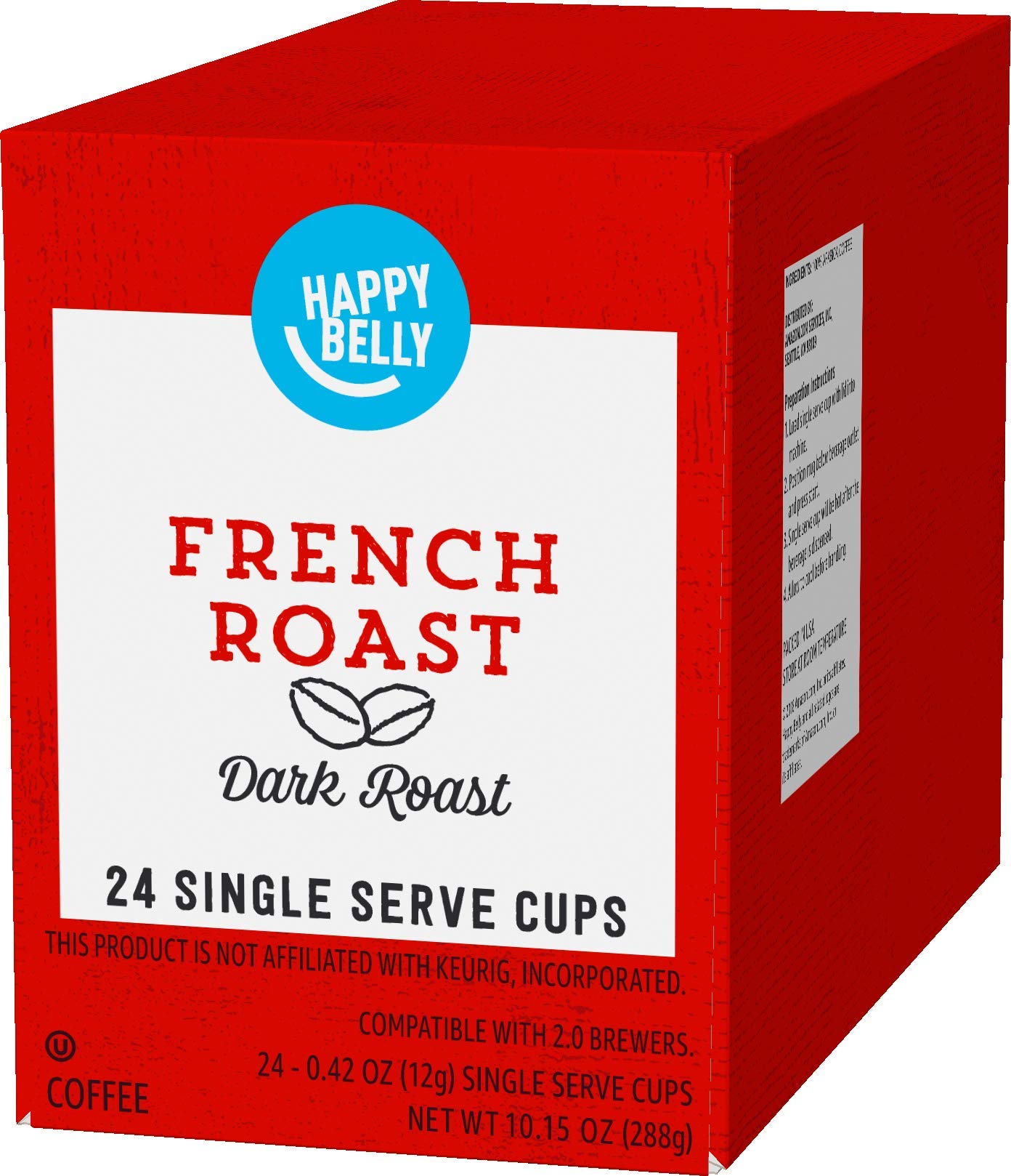 Happy Belly steamy cup aroma delivering café-like experience at home.